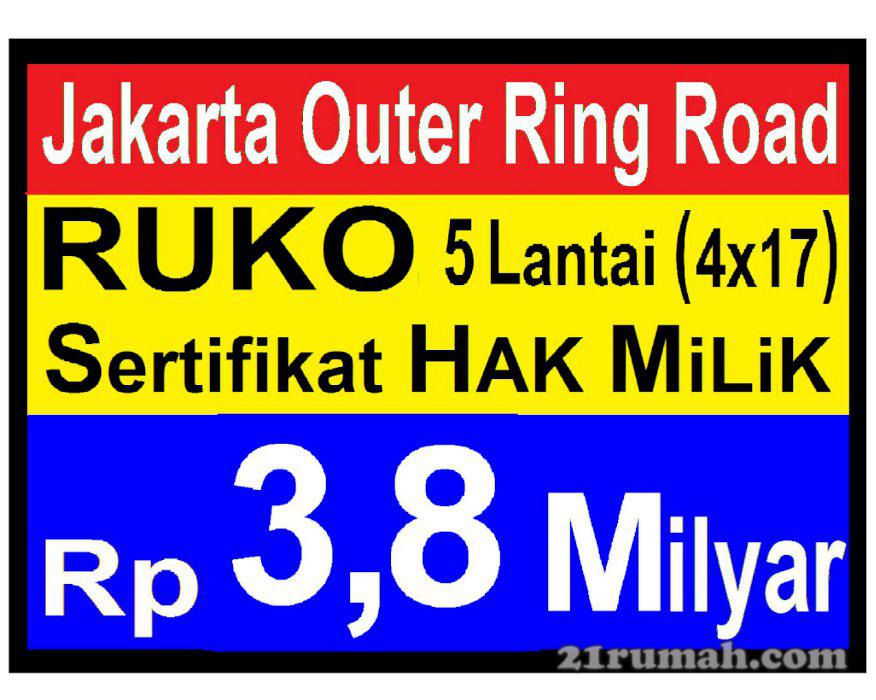 RUKO INTERKOTA dekat CBD Puri Indah - Jakarta Barat