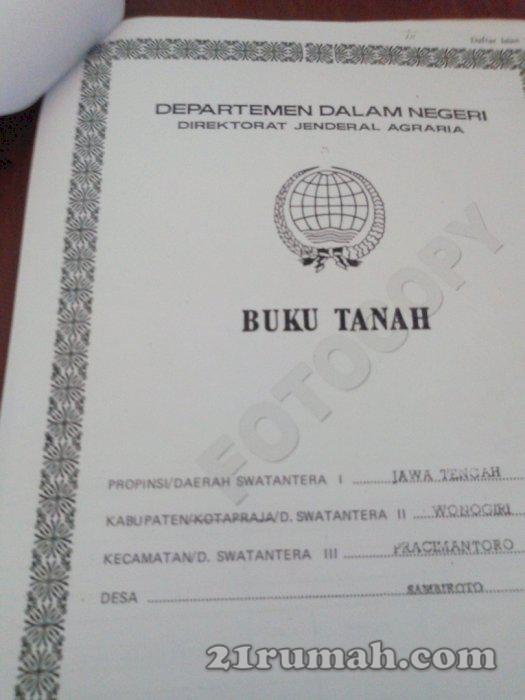 tanah strategis pinggir JLS Pracimantoro 16.330 m2