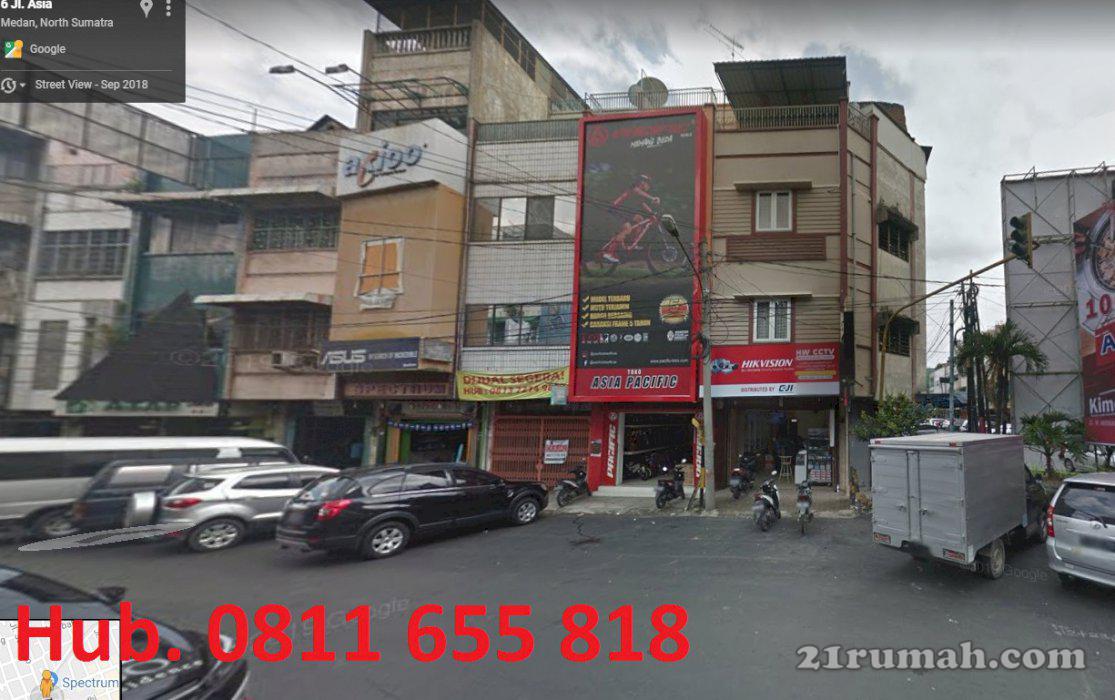 Ruko Hoki dipusat kota Medan Strategis mewah jl asia