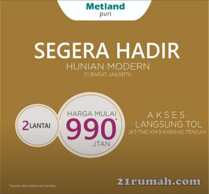 Metland Puri Oxalis Dekat Tol