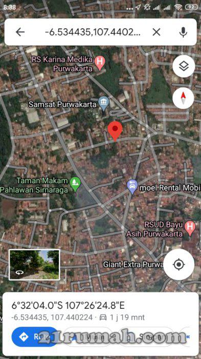 Tanah siap bangun di kota Purwakarta