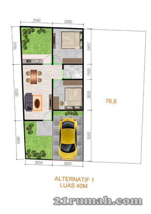 Rumah di pengasinan depok speck mewah