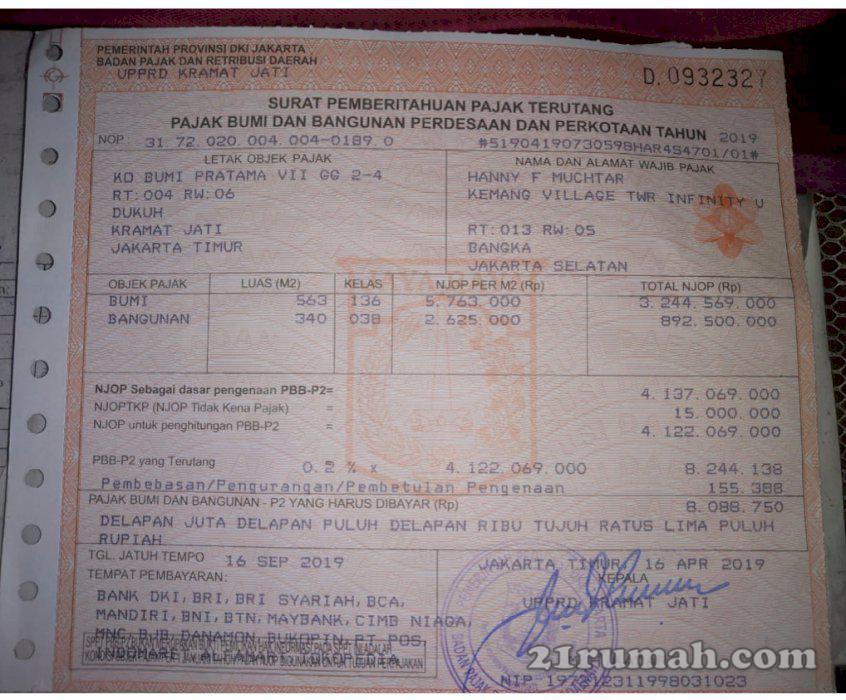 Rumah dijual cepat didalam komplek elite