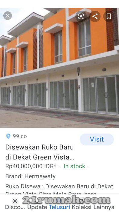 ruko citra maja raya di banten salah satu kota baru program pemerintah