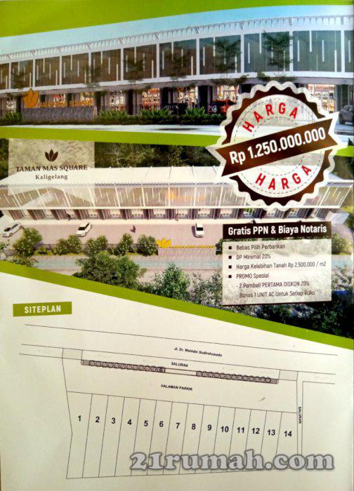 Ruko 2 lantai TAMAN MAS SQUARE Kaligelang
