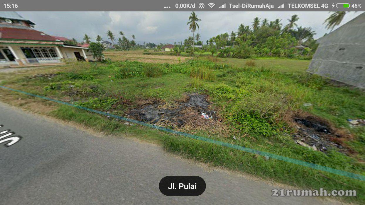 Tanah pinggir jalan raya siap bangun