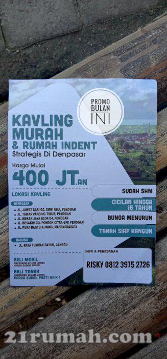 Jual tanah kavling denpasar