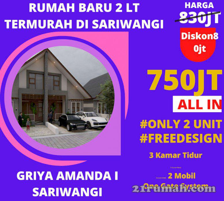 RUMAH 2 LT MURAH di Cimahi Sariwangi cihanjuang