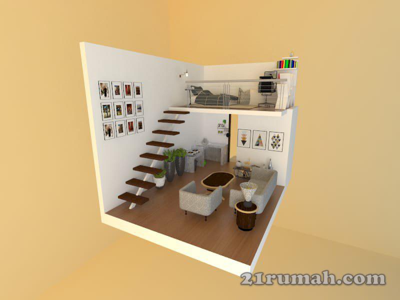 Rumah terkini type mezanine kawasan pramuka pudak payung semarang