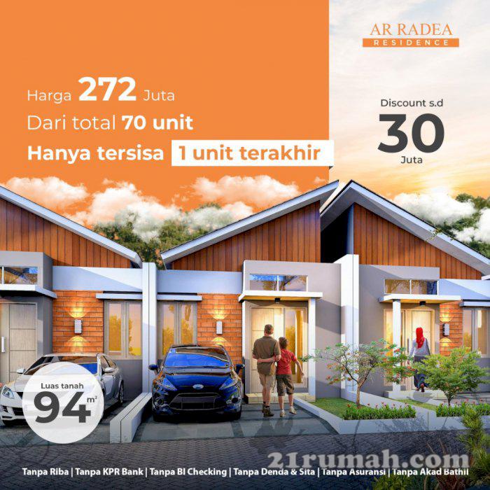 Rumah Syariah 1 Unit Akhir View Danau di Cikarang 