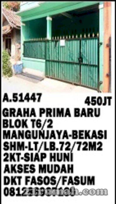 Rumah dijual GRAHA PRIMA BARU BLOK T 6 NO 2