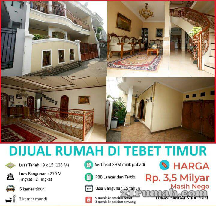 Rumah 2 tingkat tebet timur