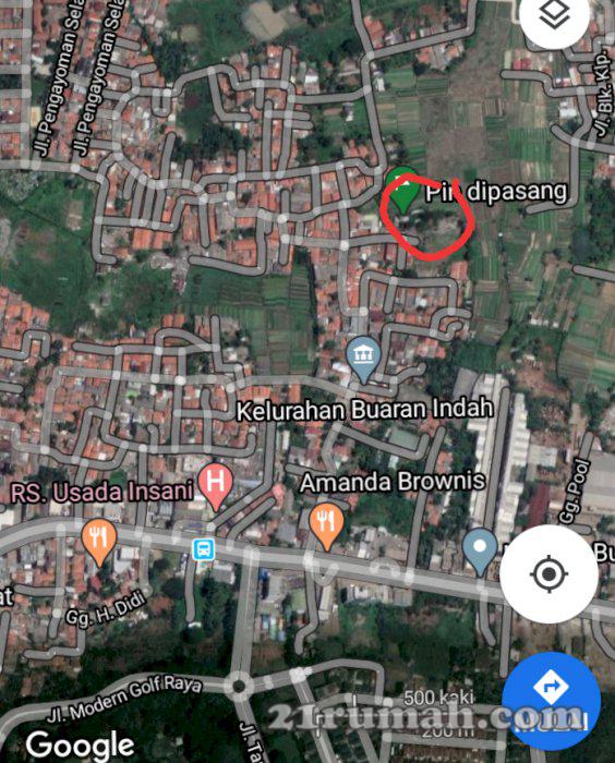 Dijual tanah di buaran Cipondoh Tangerang.