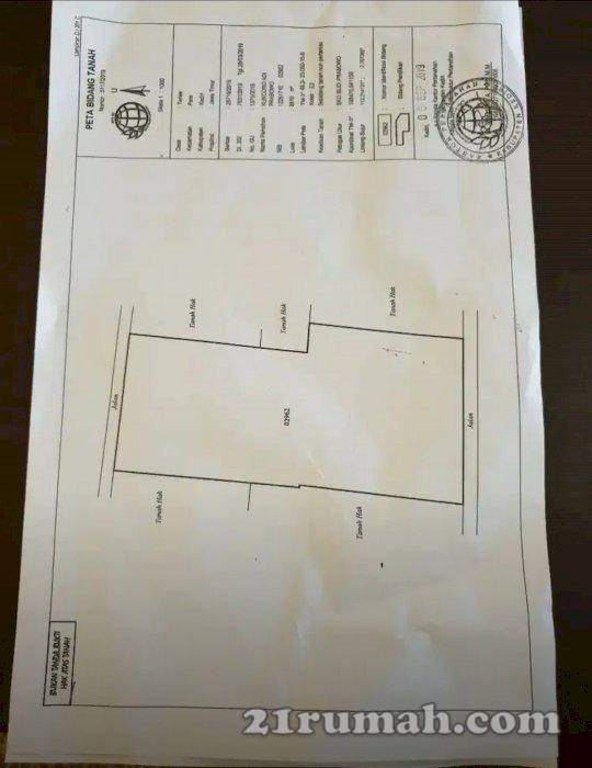 jual tanah luas di pare kab.kediri desa tertek