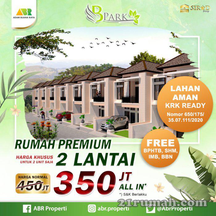 Rumah Premium 2 lantai Type 90/90