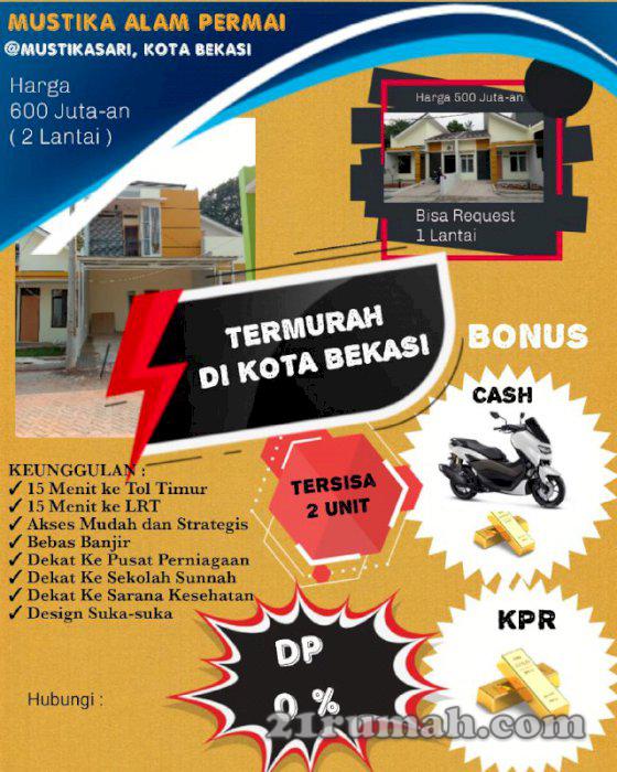 Termurah, Rumah mewah 2 lantai harga santai