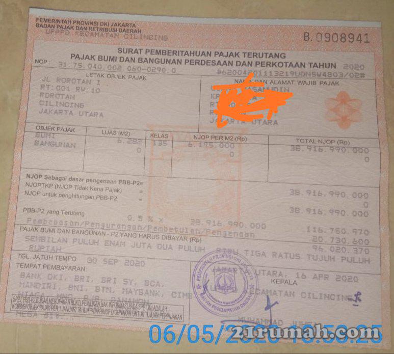 Tanah strategis 5menit ke tol cakung dijual