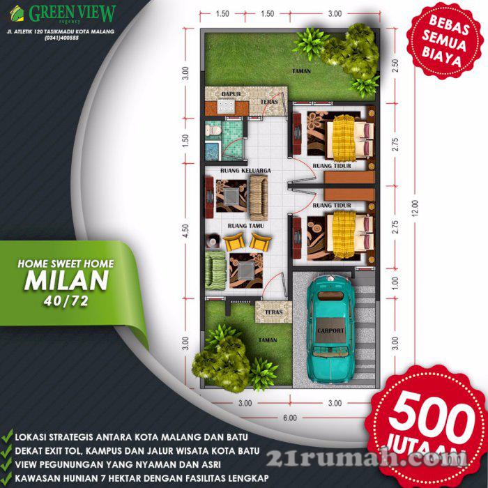 Rumah Baru Ready Stock Exil Tol Karanglo Malang