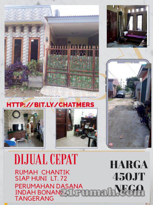 Dijual cepat rumah siap huni di Dasana Indah Tangerang
