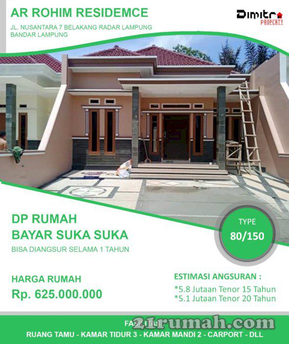 Rumah di belakang radar lampung