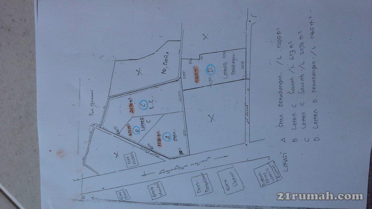 Tanah di jalan magelang yogyakarta km 10