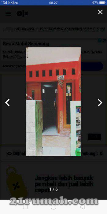 Dijual rumah belakang ramayana ciputat deket sd alkasyiun