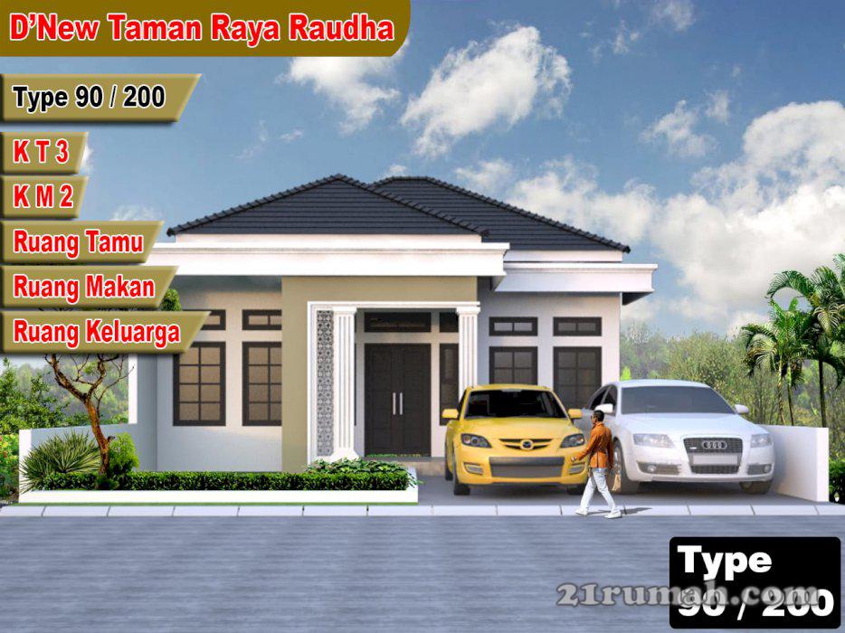 Dijual Rumah Cluster di Panam Type 90