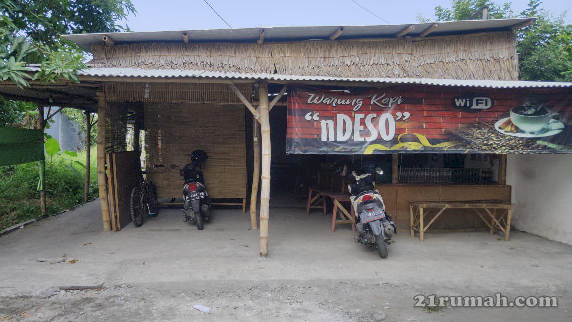 Di jual tanah plus bangunan warkop masih aktif dekat pintu tol 2menit