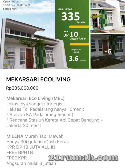 Tersedia Rumah Hunian Asri KBB Bandung Barat