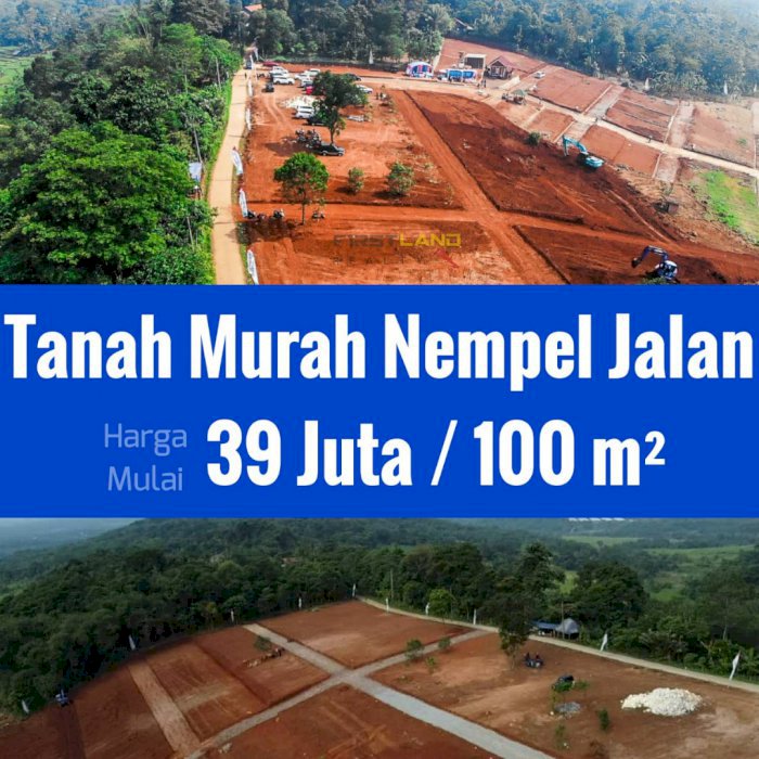 Tanah Murah Bogor View Indah Perbukitan untuk Kebun, Investasi, Villa