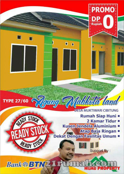 Rumah subsidi siap huni DP 0 ke