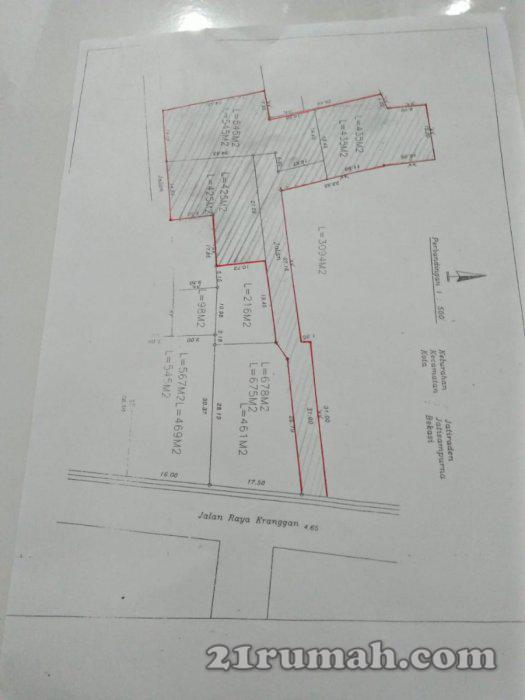 Di Jual tanah di Jalan Kranggan Raya