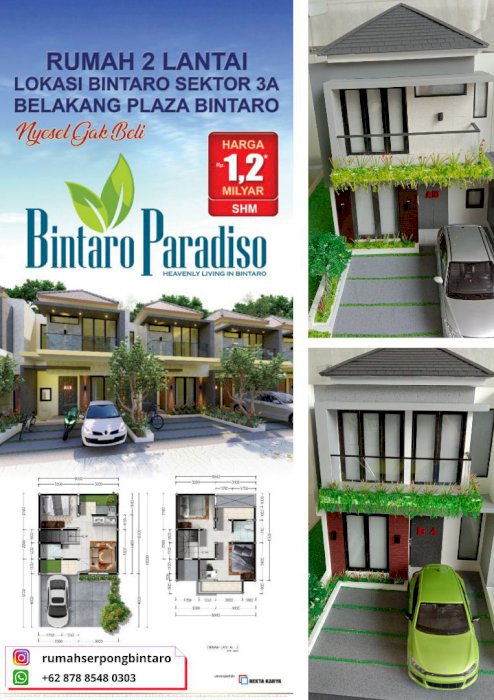 Rumah 2 Lantai Bintaro Paradiso