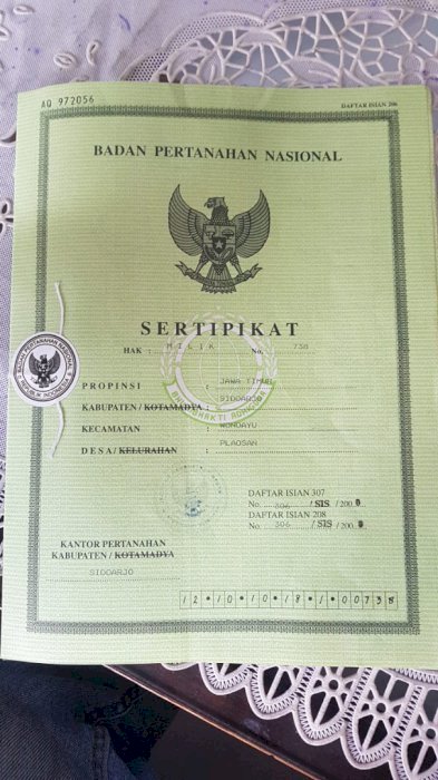 Siapa cepat dapat tanah murah di wonayu sda surat SHM tengah kampung.
