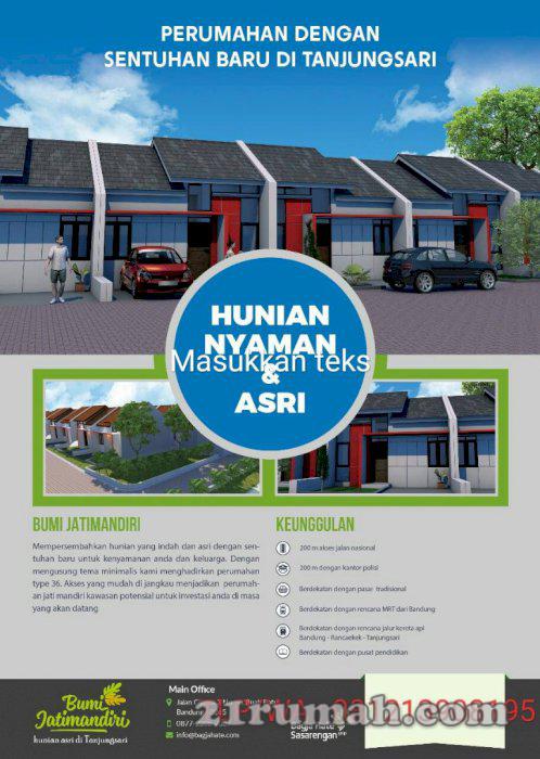 Di Jual Cepat Rumah Minimalis Di Lokasi Strategis Tanjungsari Kab.Sumedang