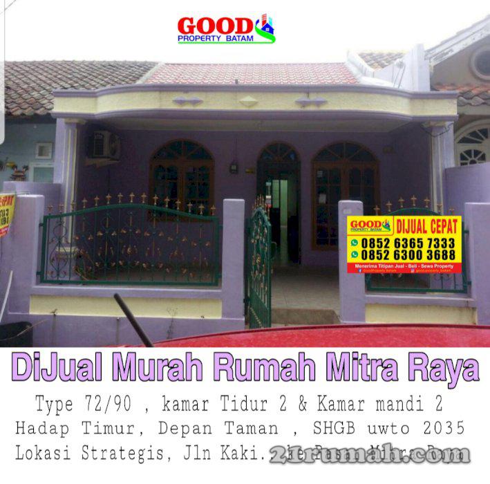 jual Murah rumah mitra raya 2kamar 2wc