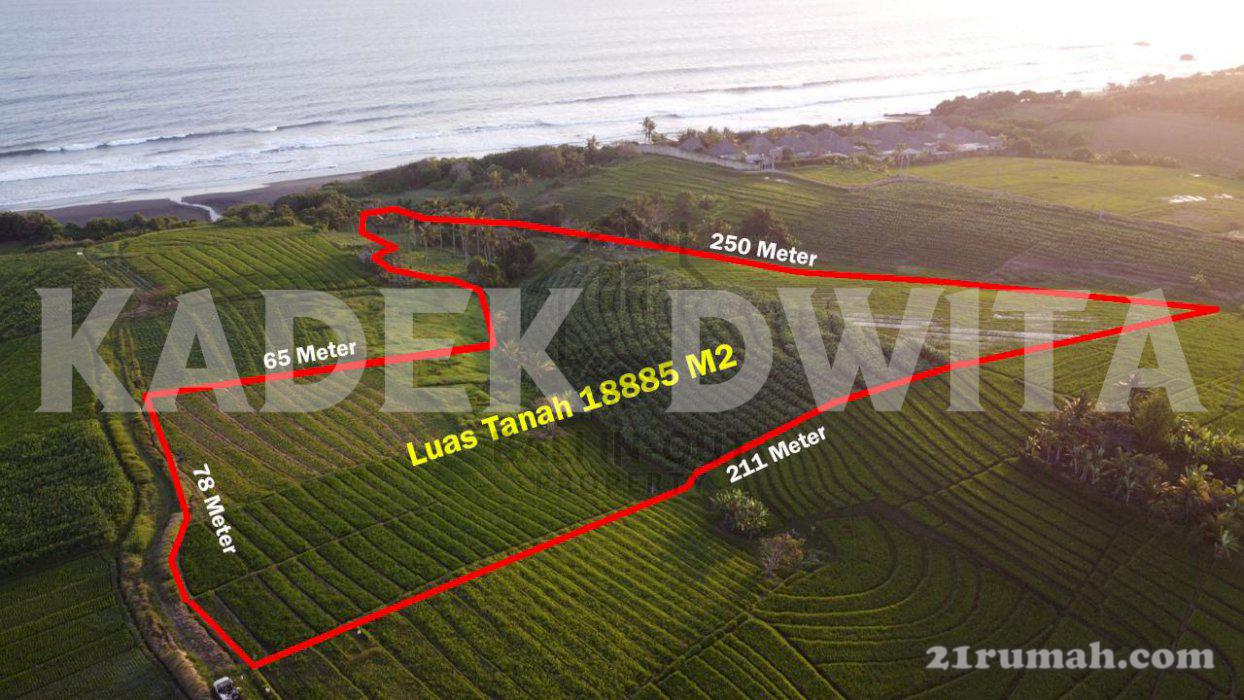 Tanah dekat villa babar pantai kelecung braban tabanan