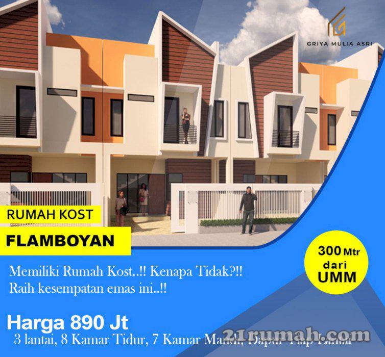 Promo properti di malang raya investasi rumah kos di belakang kampus 