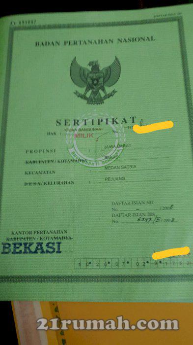 Rumah Didalam Cluster, LT 190m2