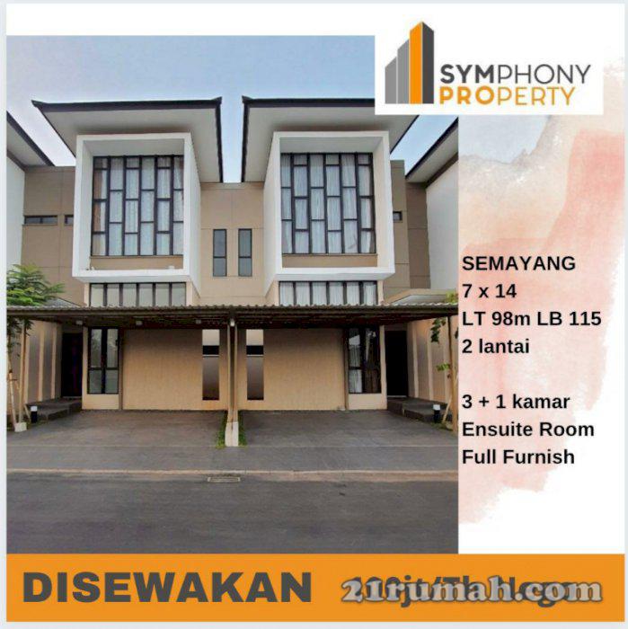 Sewa Full Furnish Cluster Semayang Asya Hanya 100Jt/thn NEGO dekat AEON MALL JGC