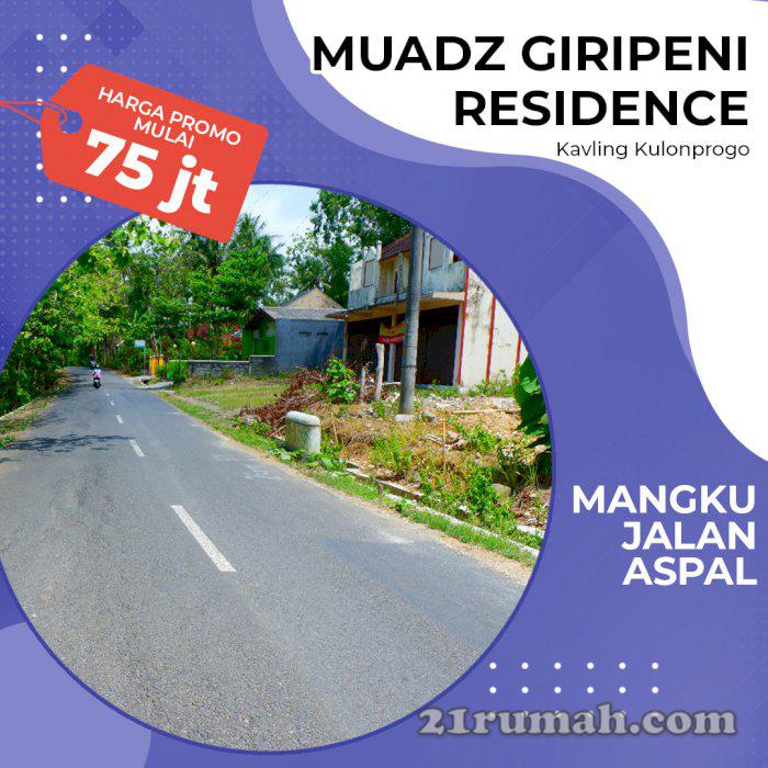 kavling strategis mangku jalan aspal dekat kota wates