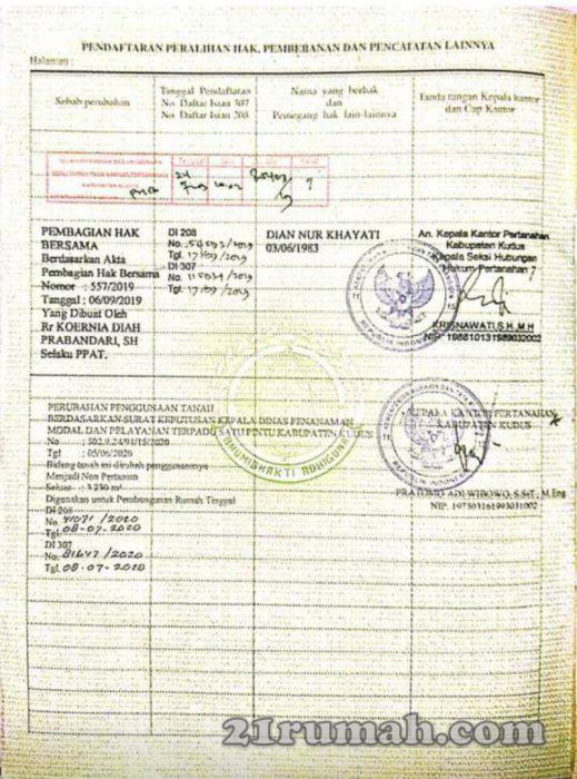 Dijual Tanah Perumahan Jalan Lingkar Timur Jepang Mejobo Kudus