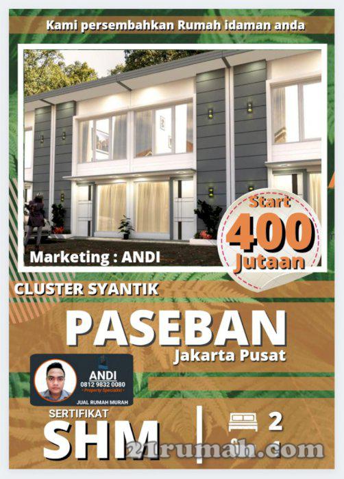 Rumah Baru Murah di Paseban Salemba Jakarta Pusat ,Harga Apartemen