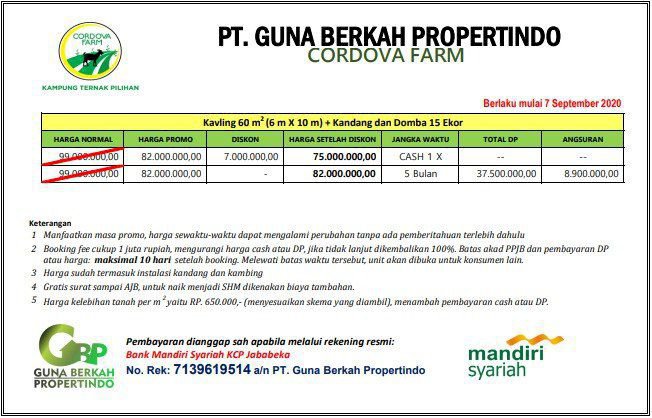 Turun Harga  Tanah Murah dan dapat Bonus 15 Ekor Kambing Bogor