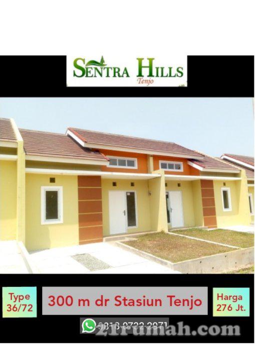 Rumah nempel stasiun Tenjo