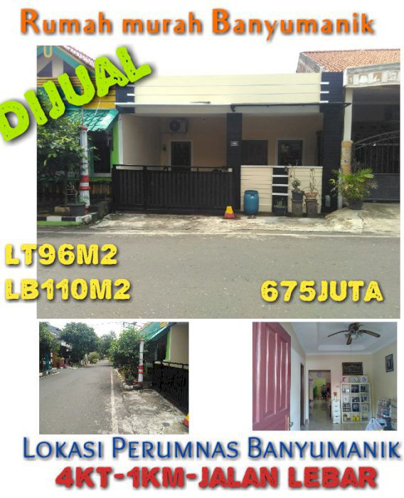 Rumah dijual di Merbau Banyumanik
