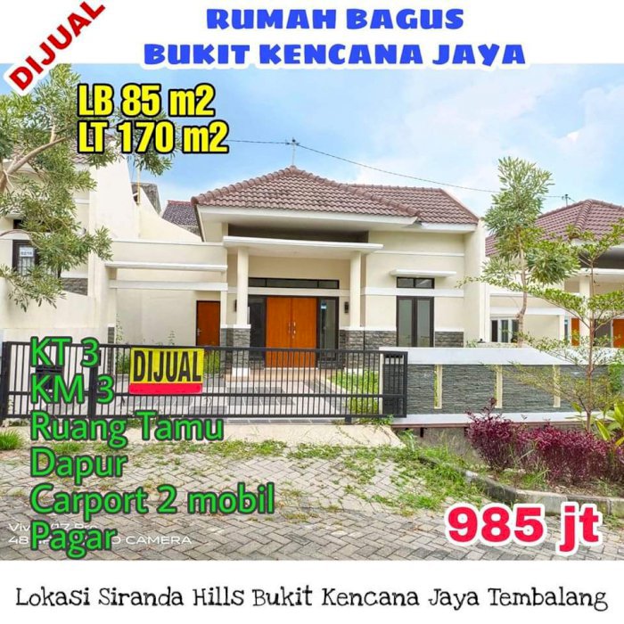 Rumah mewah dan baru di bukit kencana jaya
