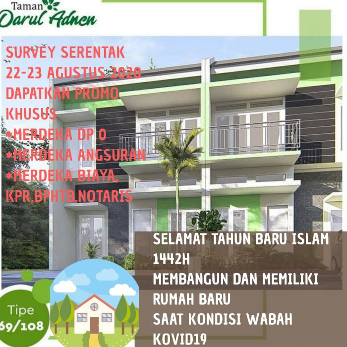 Rumah Sekitar kota wisata 5menit