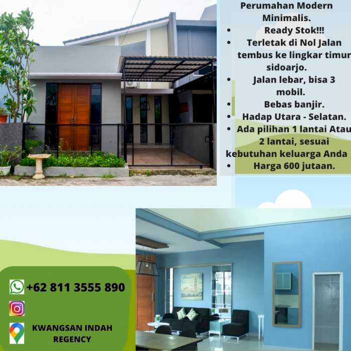 Hunian Elit di Pusat Kota Sidoarjo, WA 0895 - 1533 - 6111