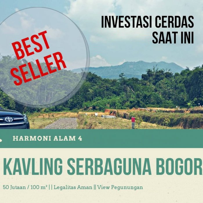 Investasi cerdas saat ini, Tanah Murah di Bogor